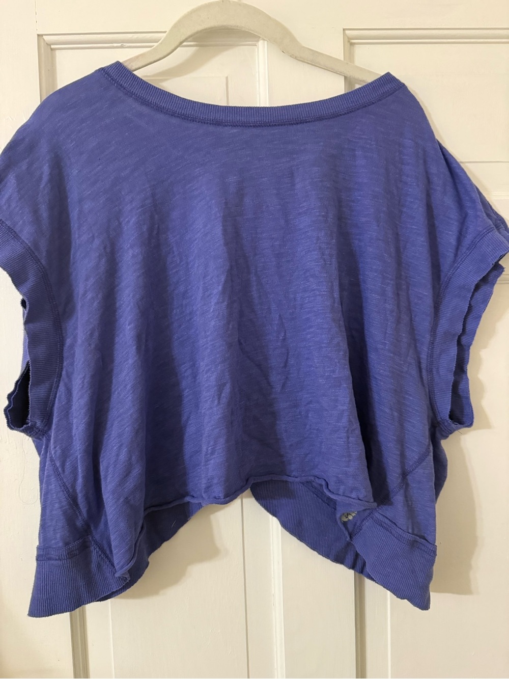 FP Movement by Free People Cropped Boxy Short Sleeve Top - Periwinkle